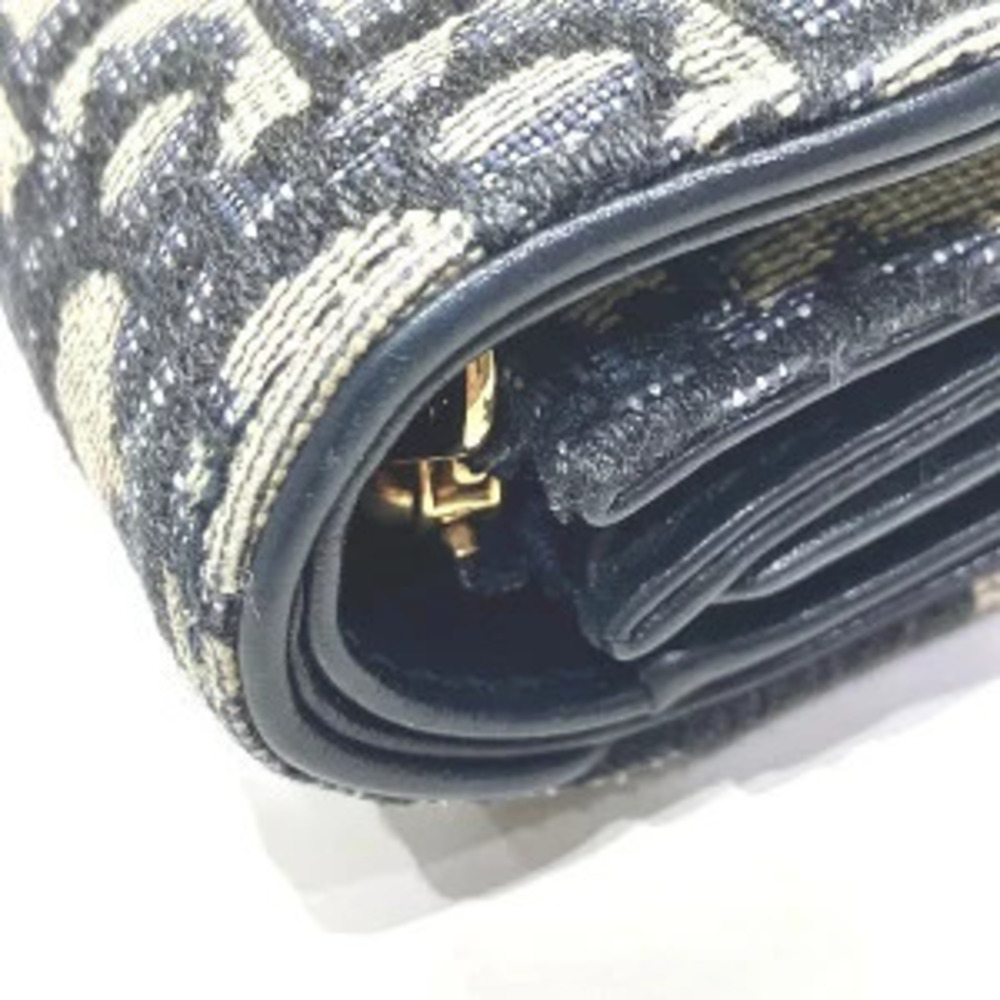Dior Trotter Saddle Lotus Wallet Tri fold - Picture 7 of 9